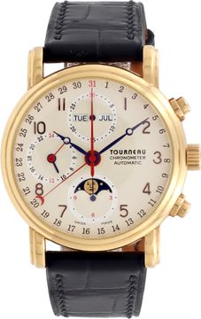 Tourneau Chronograph 32008p 18k rose gold 37.5mm auto watch Tourneau Chronograph 37.5mm 32008p Mens Watch Collection
