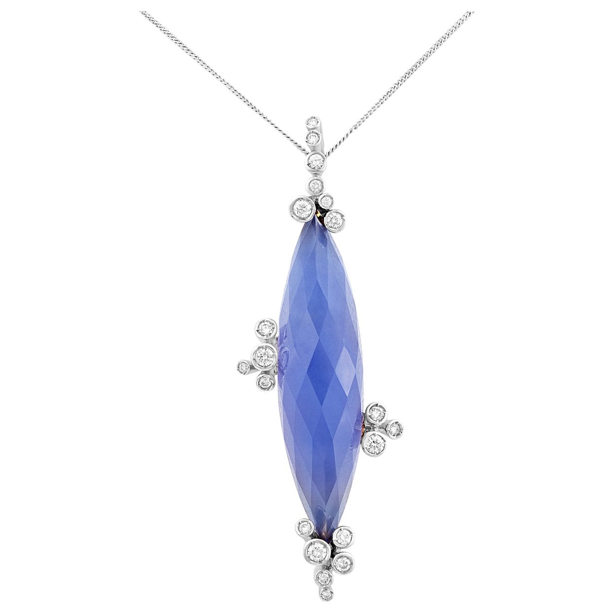 Trendsetting Stefan Hafner necklace in 18k white gold | Gray & Sons