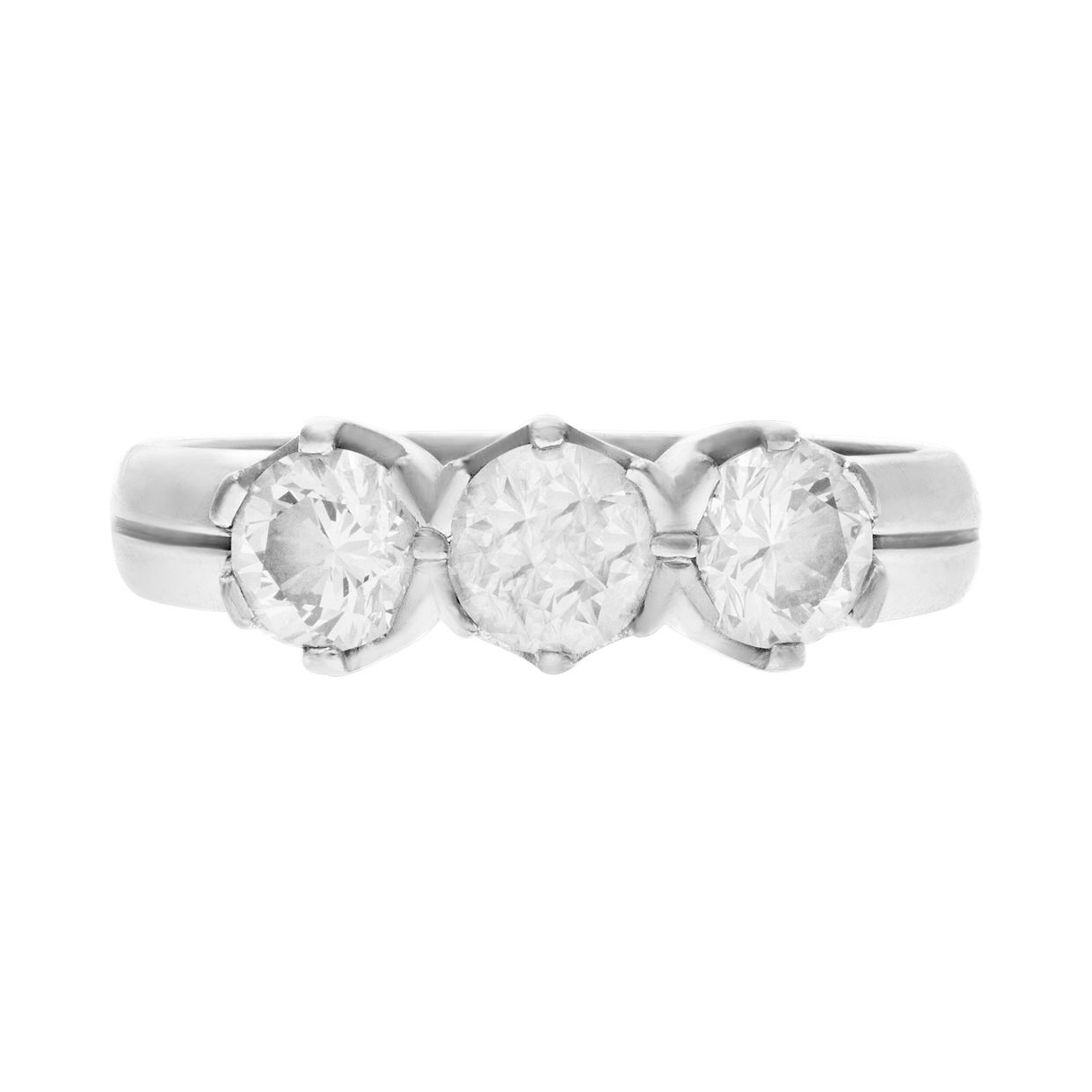 Trinity Diamond Gold Ring main image 1