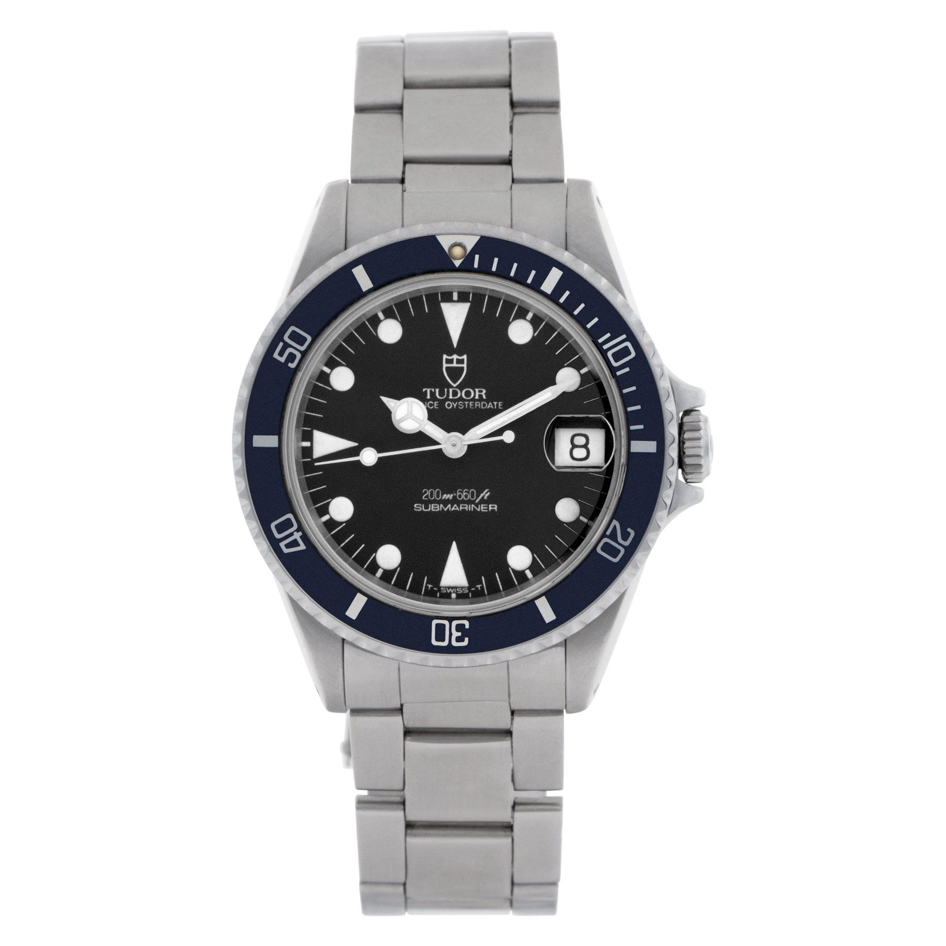 Pre-owned Tudor Submariner T75090 stainless steel 36mm auto