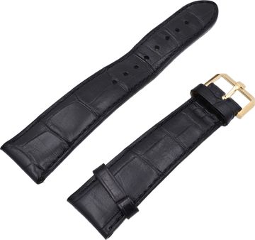 Ulysse Nardin Black Alligator Strap with yellow gold buckle Watch Strap Collection