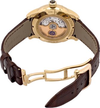 Ulysse Nardin Dual Time 3346-126/91 18k rose gold 42mm auto watch