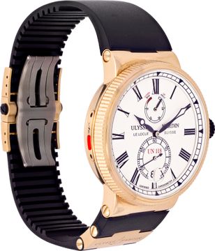 Ulysse Nardin Marine 1186-122/40 18k rose gold 45mm auto watch