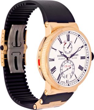 Ulysse Nardin Marine 1186-122/40 18k rose gold 45mm auto watch
