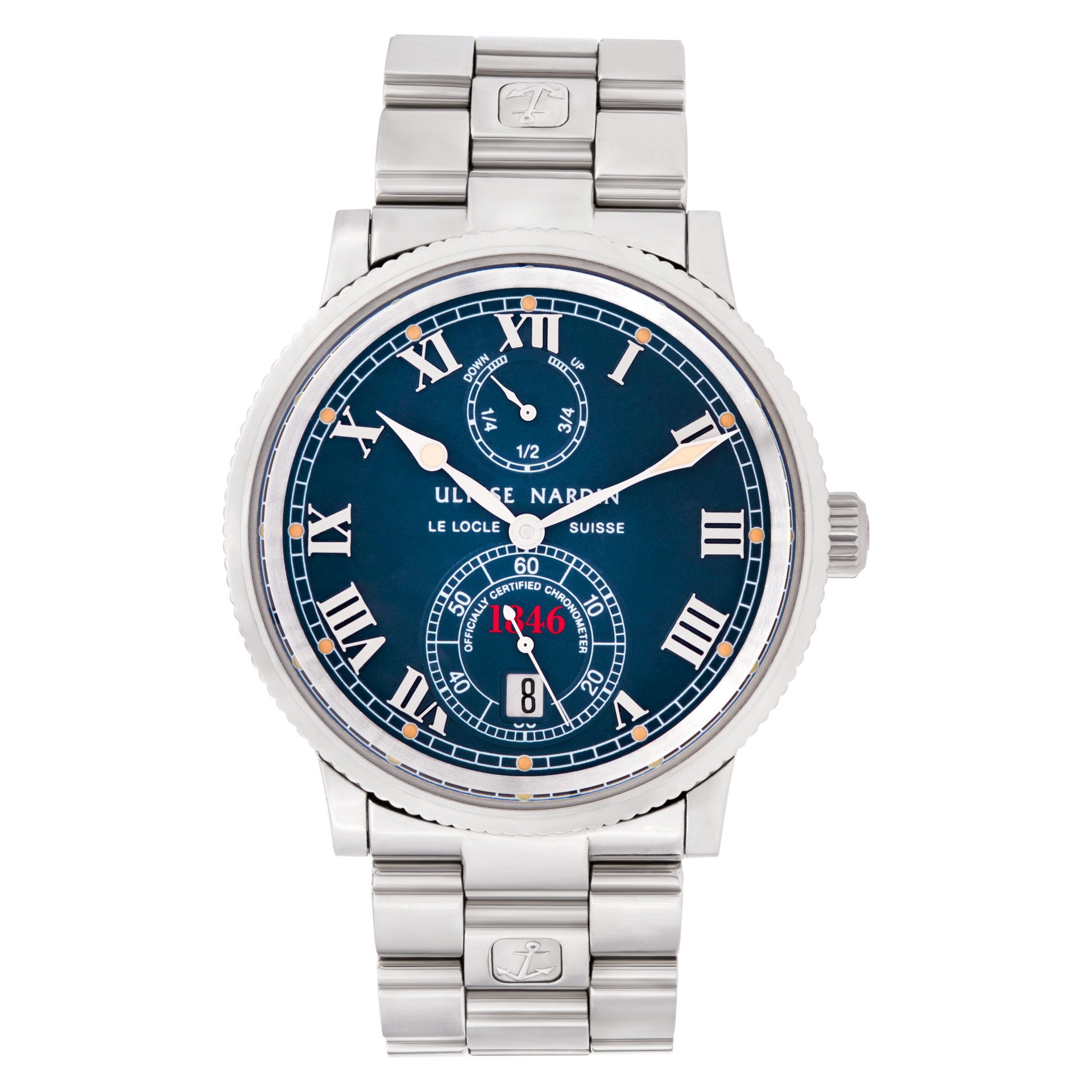 Used Ulysse Nardin Marine Chronometer 263-22-7/40 stainless