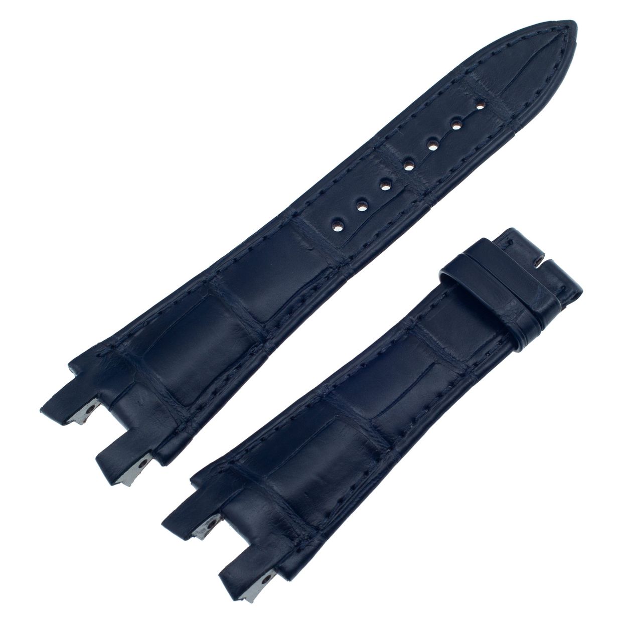 Bracelet De Montre Hermès En Cuir D'alligator 26mm - Brun - Occasion De Luxe
