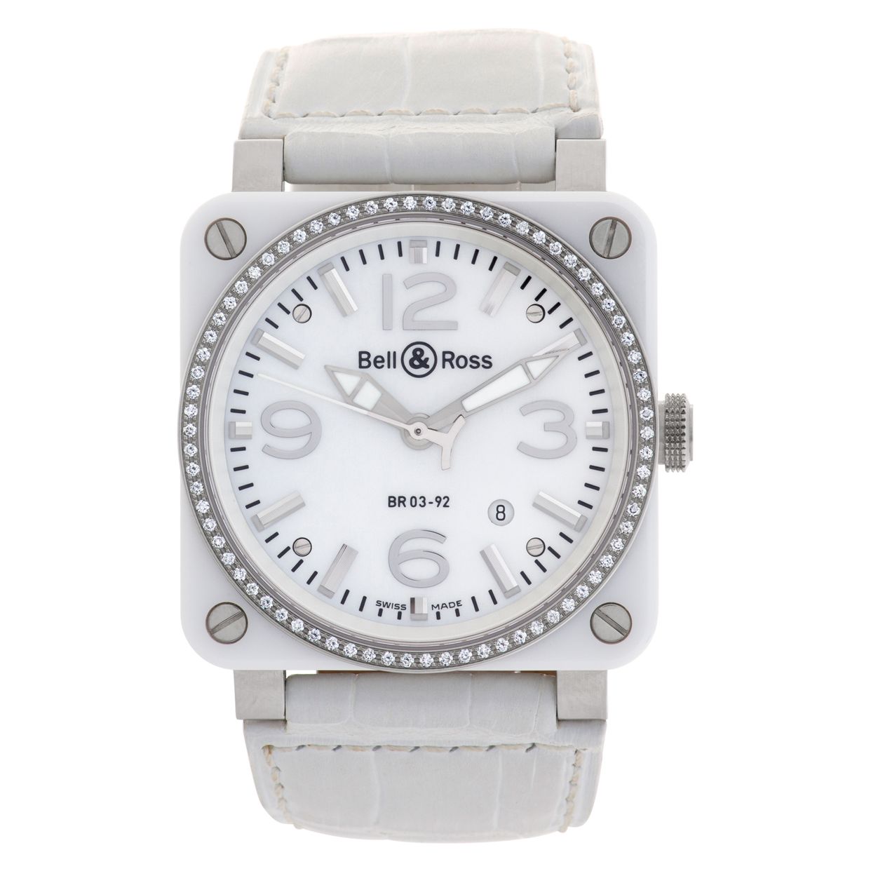 Bell & Ross Aviation BR03-92 Stainless Steel Mother of Pearl