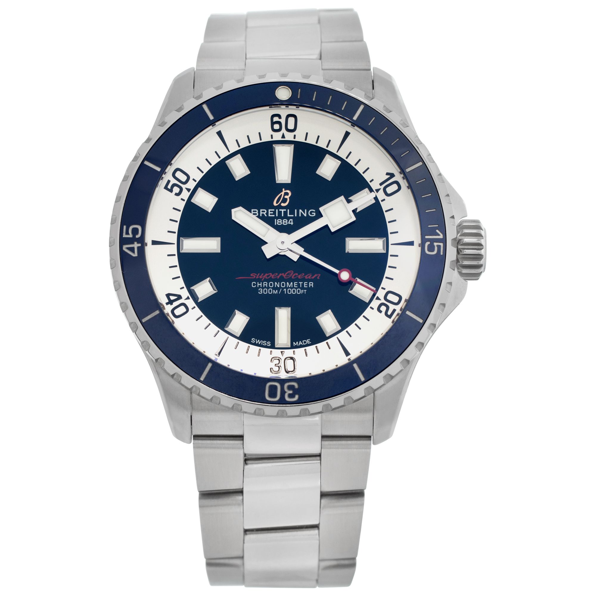 Used Breitling Super Ocean A17375 stainless steel 42mm | Gray & Sons