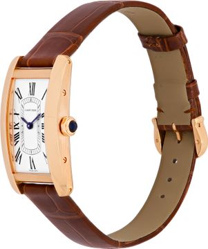 Cartier Tank Americaine 4507/WGTA0340 18k rose gold 28.8mm Quartz watch