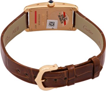 Cartier Tank Americaine 4507/WGTA0340 18k rose gold 28.8mm Quartz watch