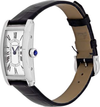 Cartier Tank Américaine Stainless Steel Silver dial Quartz watch