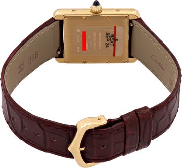 Cartier Tank Louis 4369 18k Red dial 25.5mm Manual watch
