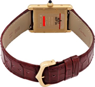 Cartier Tank Louis 4369 18k Red dial 25.5mm Manual watch