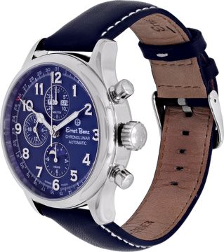 Ernst Benz Chronolunar "Office Blue" GC40386 Stainless Steel Blue dial 44mm Auto