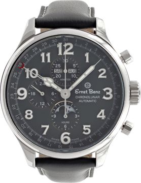 Unused Ernst Benz Chronolunar "Office Gray" 47mm GC10385