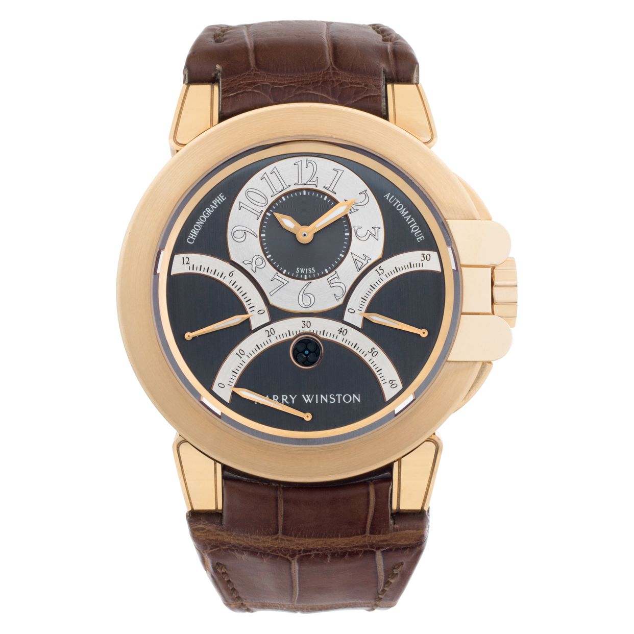 Harry Winston Ocean 400/mcra44rl.a1 18k rose gold 44mm auto