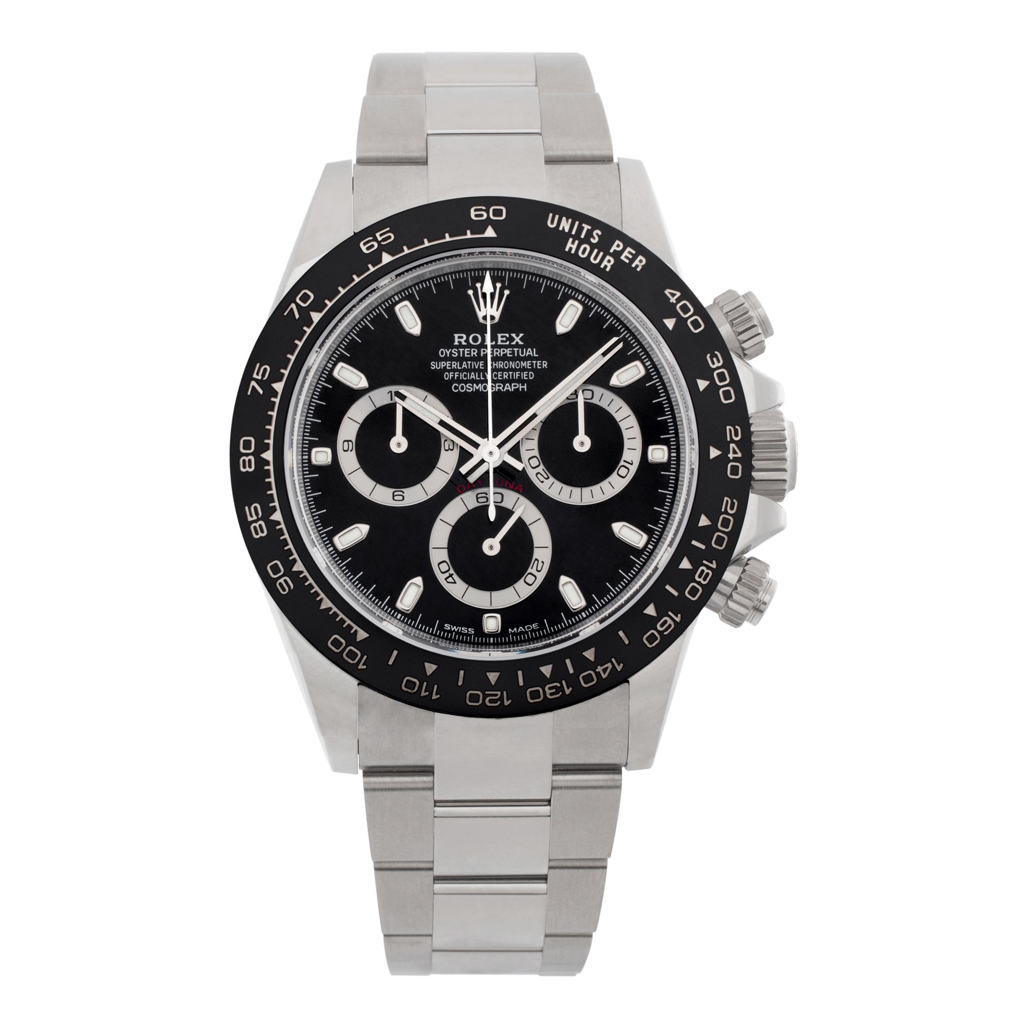Used Rolex Daytona 116500LN Stainless Steel Black W527052