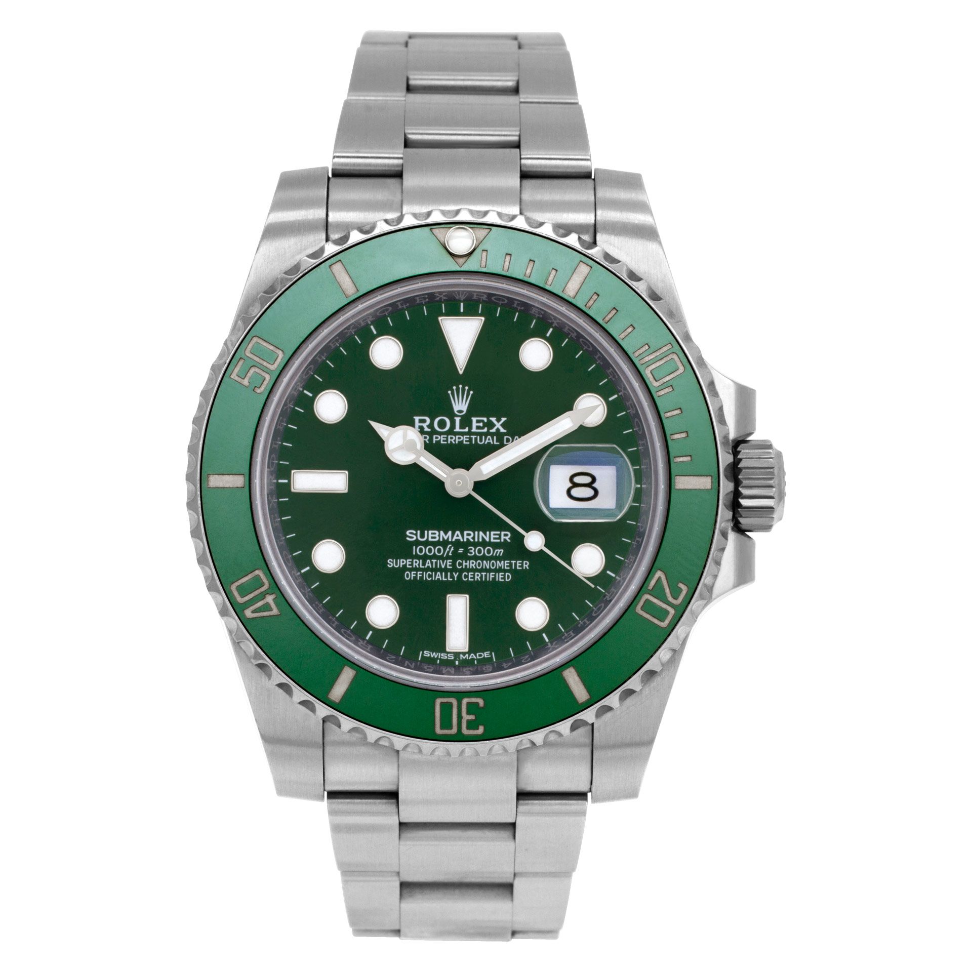 Rolex Submariner Hulk 116610LV Stainless Steel W522125