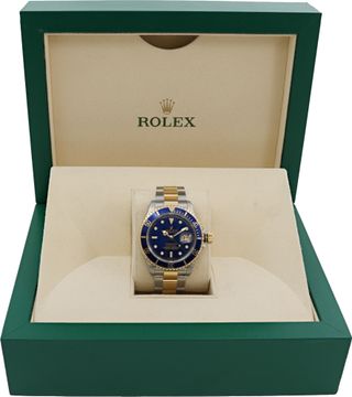 Rolex Submariner 16613 18k & steel 40mm auto watch