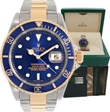 Unused Rolex Submariner 40mm 16613 Mens Watch Collection