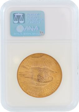 US $20 Saint-Gaudens Double Eagle gold coin from 1924. NGC MS63