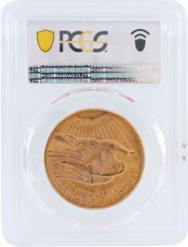 US $20 Saint-Gaudens Double Eagle Gold coin from 1927. PCGS MS65