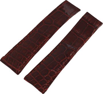 Used Audemars Piguet Alligator Burgundy Strap for deployant buckle (20mm x 16mm)