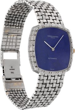 Vacheron Constantin N/A 7391 18k White Gold Lapis dial 32mm Automatic watch