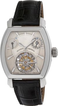 Vacheron Constantin Malte Tonneau Tourbillon 30066/2 Platinum Silver dial 36mm