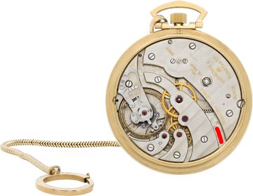 Vacheron Constantin pocket watch in 14k with a Silver dial 43mm Manual watch