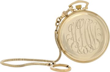 Vacheron Constantin pocket watch in 14k with a Silver dial 43mm Manual watch