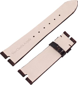 Van Cleef & Aprels Brown Alligator Strap