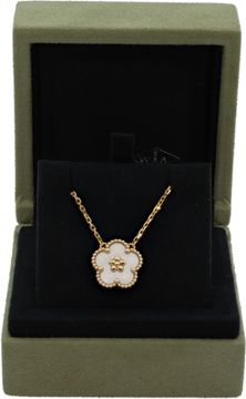 Van Cleef & Arpels Lucky Spring Pendant , Plum Blossom. Rose Gold, White Mother of Pearl