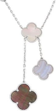 Van Cleef & Arpels Magic Alhambra Chalcedony necklace 6 motifs