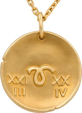 Van Cleef & Arpels Medal Aries necklace in 18k yellow gold