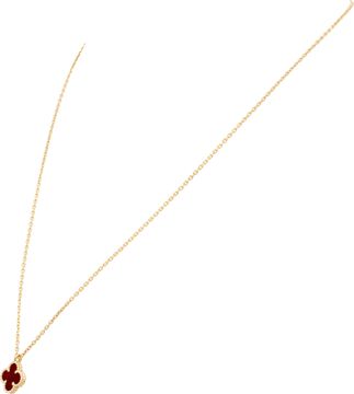 Van Cleef & Arpels Sweet Alhambra pendant Red Carnelian