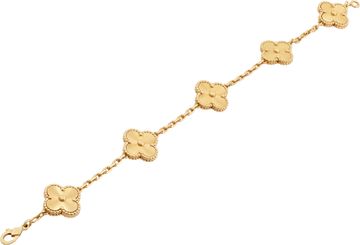 Van Cleef & Arpels Vintage Alhambra bracelet 5 motifs 18k yellow gold