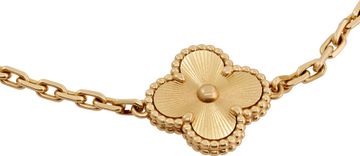 Van Cleef & Arpels Vintage Alhambra bracelet 5 motifs 18k yellow gold