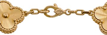 Van Cleef & Arpels Vintage Alhambra bracelet 5 motifs 18k yellow gold