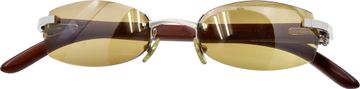 Vintage Cartier Glasses with Wood Temples