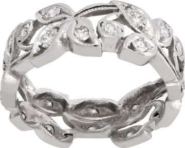 Vintage Diamond Wedding Band in platinum Vintage Diamond Wedding Band in platinum. Ring Collection