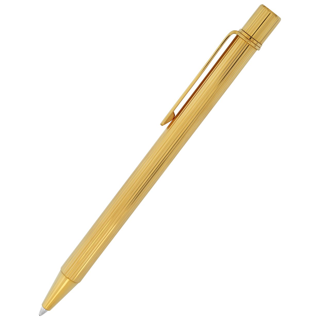 CARTIER Gold Ballpen Vintage カルティエ　ボールペン vintage_must_de_cartier_gold_p
