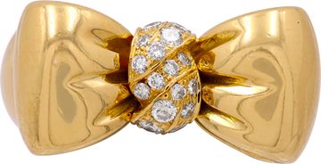 Vintage Van Cleef & Arpels Diamond bow ring