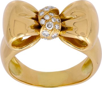 Vintage Van Cleef & Arpels Diamond bow ring Vintage Van Cleef & Arpels Diamond bow ring Ring Collection