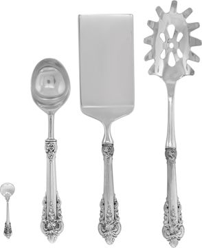 Wallace Grand Baroque Sterling Silver Flatware set - 99 total pieces