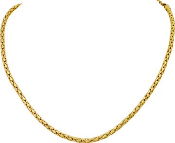 Wheat/box chain in 18k yellow gold with lobster clasp Wheat/box chain in 18k yellow gold with lobster clasp Necklace Collection