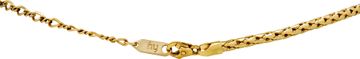 Wheat/box chain in 18k yellow gold with lobster clasp