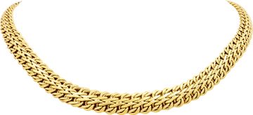 Woven Multi-Strand Necklace in 18k yellow gold Made in Italy