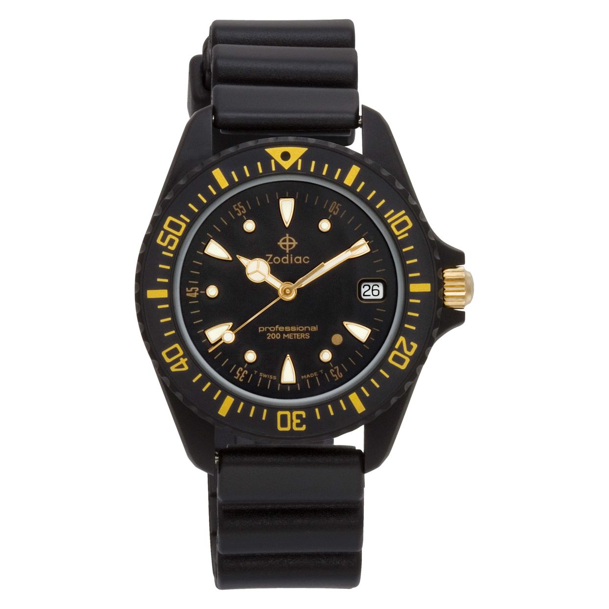 Pre-owned Zodiac Professional Stainless Steel 38mm W521205